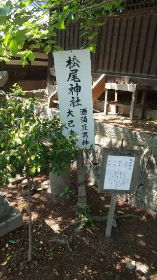 松尾神社(久保八幡神社境内社)の参拝記録( いなりんさん)