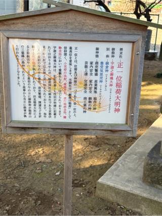 稲荷神社(境香取神社境内社)の参拝記録(こーちんさん)