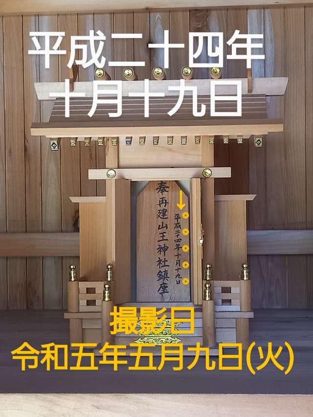 山王神社(藤沢市長後)の参拝記録(やおかみさん)
