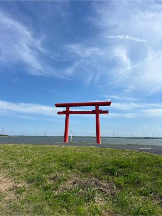 鹿嶋神宮西の一之鳥居の参拝記録(⛩️🐍🐢まめ🐢🐍⛩️さん)