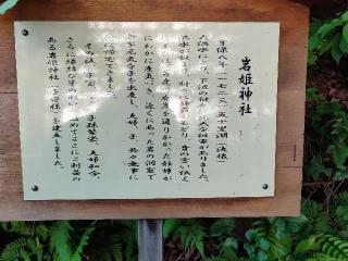 岩姫神社の参拝記録(達也さん)