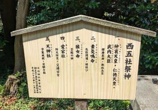 西五社(川匂神社境内社)の参拝記録(りょうまさん)