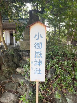 小御嶽神社（熊野大神社境内社）の参拝記録(⛩️🐍🐢まめ🐢🐍⛩️さん)