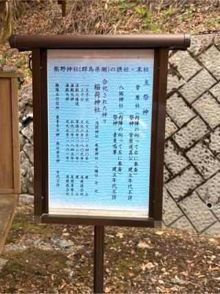 稲荷社・菅原社(碓氷峠熊野神社境内末社)の参拝記録(こーちんさん)