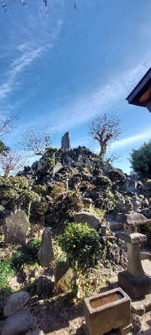 富士塚(流山浅間神社境内)の参拝記録1