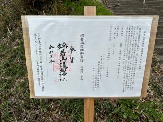 錦着山護国神社の参拝記録(わたらせ Neoさん)