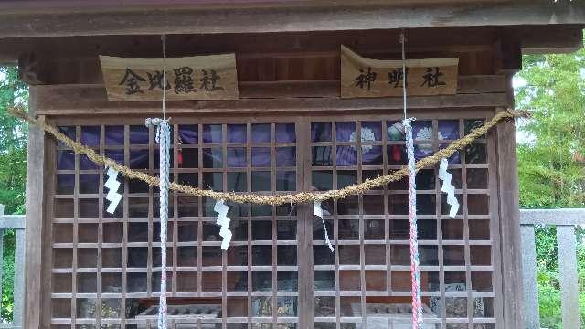 金比羅社・神明社(熊野神社境内)の参拝記録1