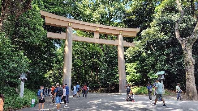 明治神宮　一の鳥居の参拝記録1