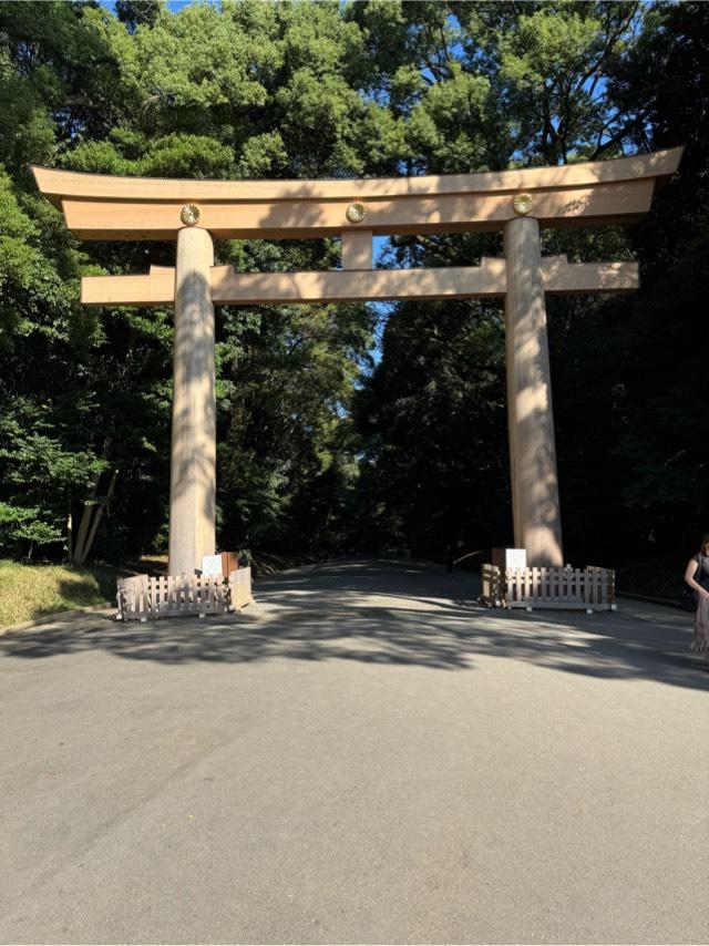 明治神宮　一の鳥居の参拝記録2