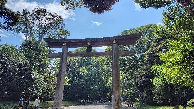 明治神宮　大鳥居の参拝記録2