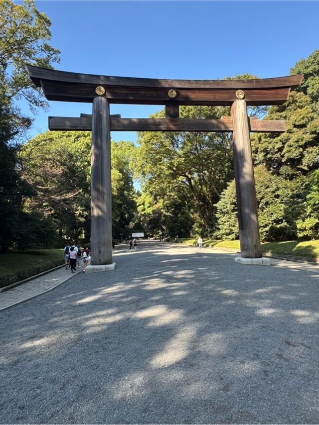 明治神宮　大鳥居の参拝記録2