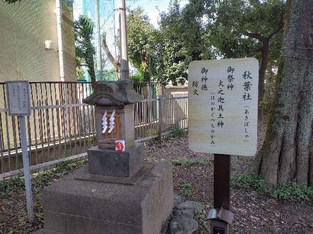 秋葉社（中野島稲荷神社境内社）の写真1