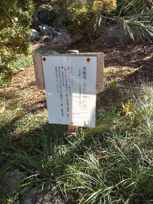 厄割石（天明稲荷神社）の参拝記録1