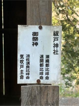 祓戸神社（人見稲荷神社境内社）の参拝記録(色部優兎さん)