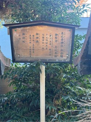 恵比寿神社の参拝記録(こーちんさん)