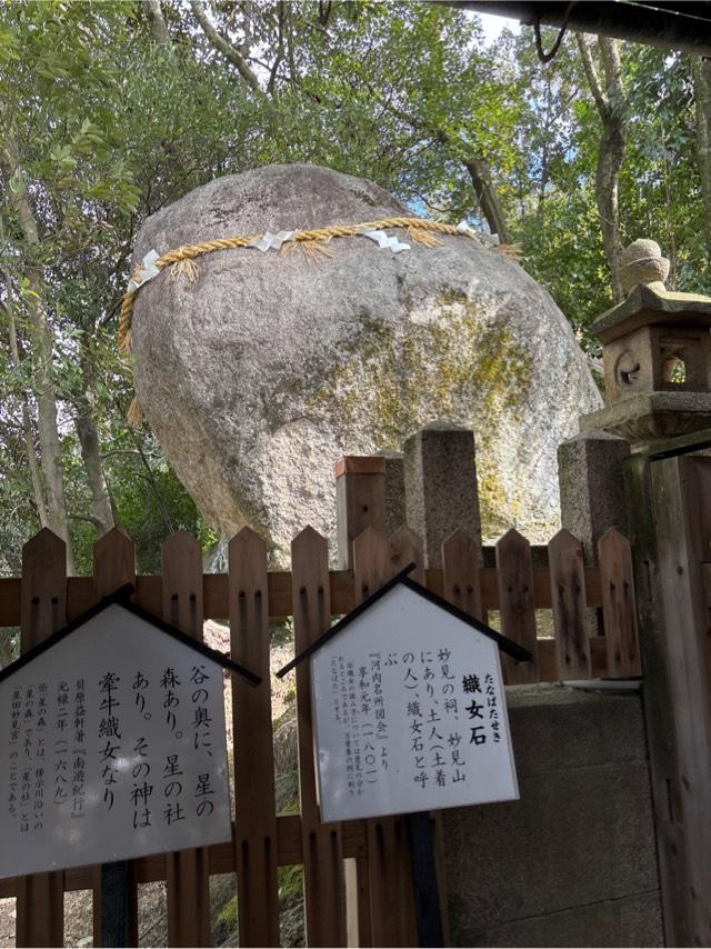織女石(星田妙見宮境内)の参拝記録1