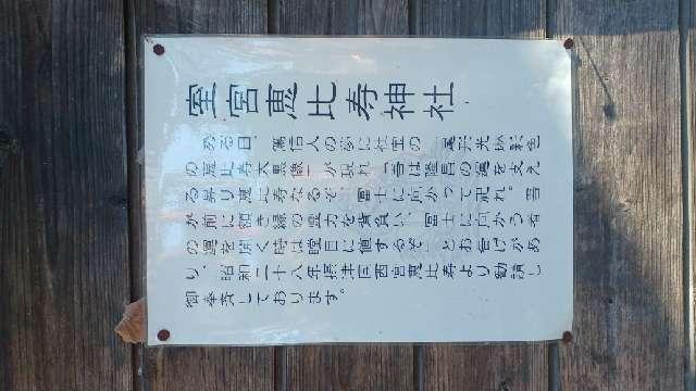 山梨県富士吉田市下吉田3-32-18 室宮恵比寿神社(小室浅間神社 境内社）の写真2