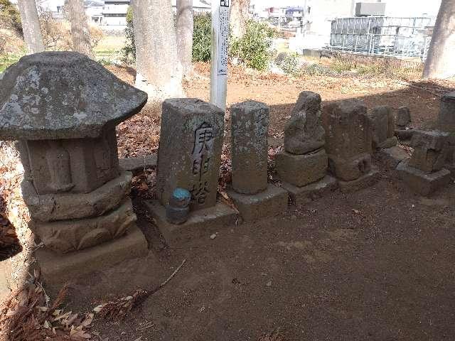 神奈川県伊勢原市神戸518 道祖神・庚申塔・石仏群（木下神社境内）の写真1