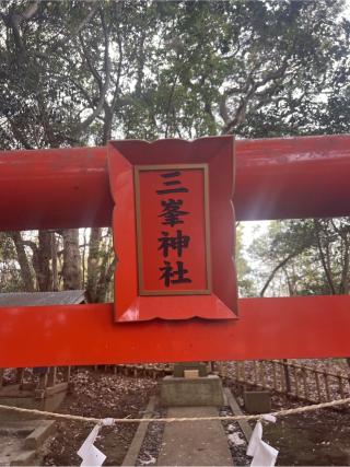 三峯神社（子安神社　境内社）の参拝記録(⛩️🐍🐢まめ🐢🐍⛩️さん)