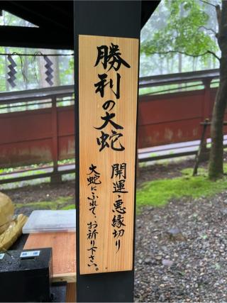 勝利の大蛇（日光二荒山神社　境内）の参拝記録(⛩️🐍🐢まめ🐢🐍⛩️さん)