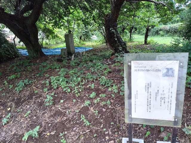庚申塔（川井田の畑の石造物）の参拝記録1