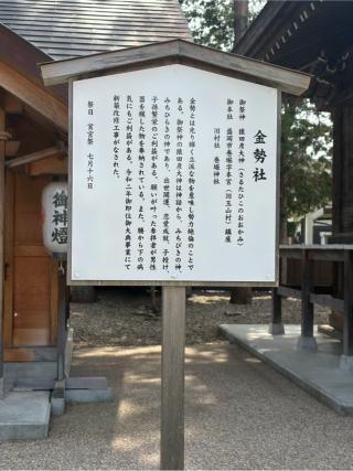 金勢社（諏訪神社境内社）の参拝記録(こーちんさん)