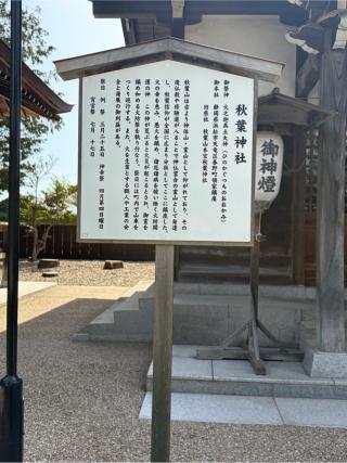 秋葉神社（諏訪神社境内社）の参拝記録(こーちんさん)