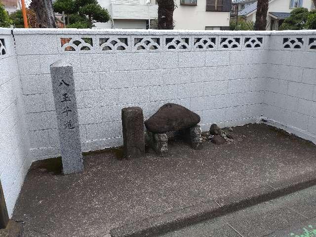 道祖神・力石（八王子道道標横）の写真1