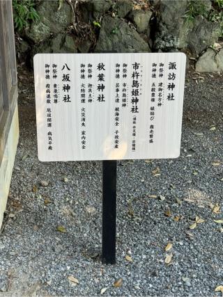諏訪神社、市杵島姫神社、秋葉神社、八坂神社の参拝記録(こーちんさん)
