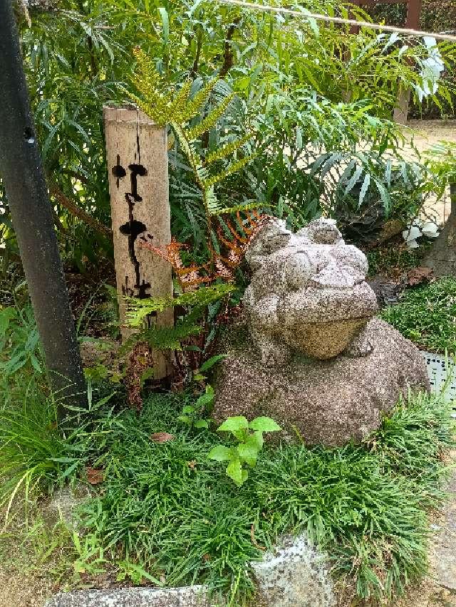 なで蛙の写真1