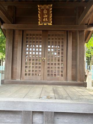 白山社の参拝記録(こーちんさん)