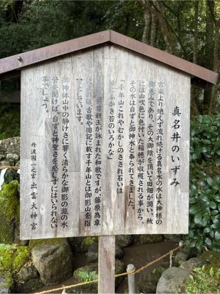 真名井のいずみ（出雲大神宮境内）の参拝記録(⛩️🐍🐢まめ🐢🐍⛩️さん)