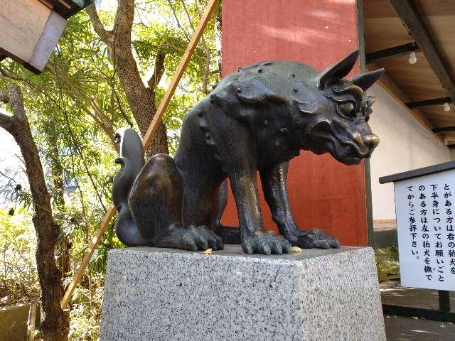 天地睨みの狛犬（稲毛神社）の参拝記録1