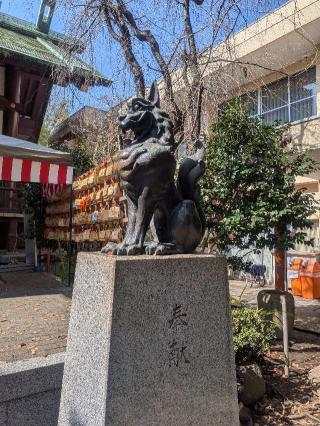 天地睨みの狛犬（稲毛神社内）の参拝記録(はくすみさん)