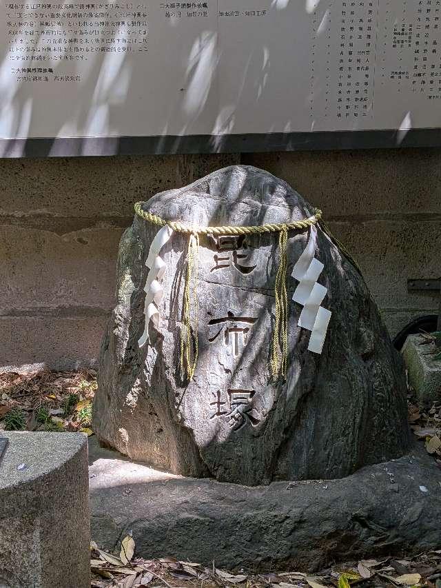 昆布塚（波除神社境内）の参拝記録2