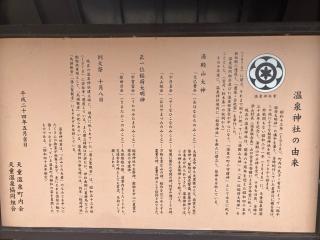 温泉神社の参拝記録(りんさん)