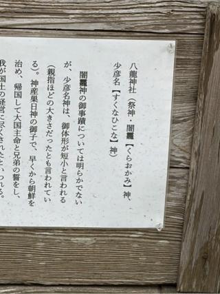 八龍神社の参拝記録(こーちんさん)