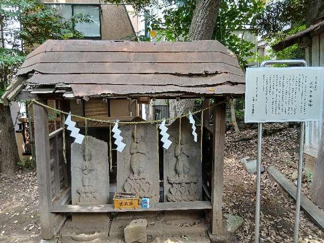 庚申供養塔群（雪ヶ谷八幡神社境内)の写真1