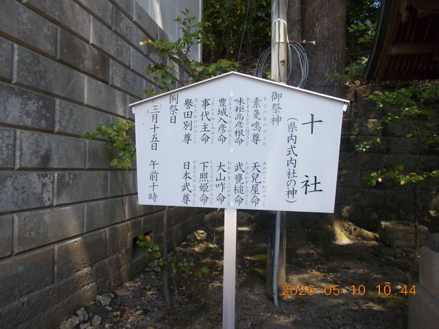 十社（宇都宮二荒山神社末社）の参拝記録9