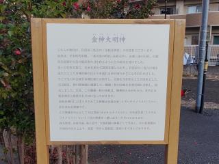 金神大明神(金蛇水神社)の参拝記録(おさしんさん)