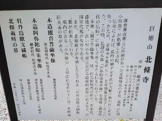 静岡県伊豆の国市南江間862-1 巨徳山 北條寺の写真4