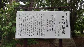 芽生神社の参拝記録(日刀口さん)