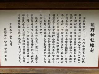 古城熊野神社の参拝記録(MA-323さん)