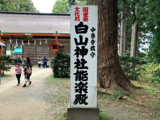 白山神社の参拝記録(智恵子さん)