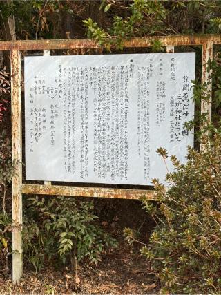 三所神社の参拝記録(こーちんさん)
