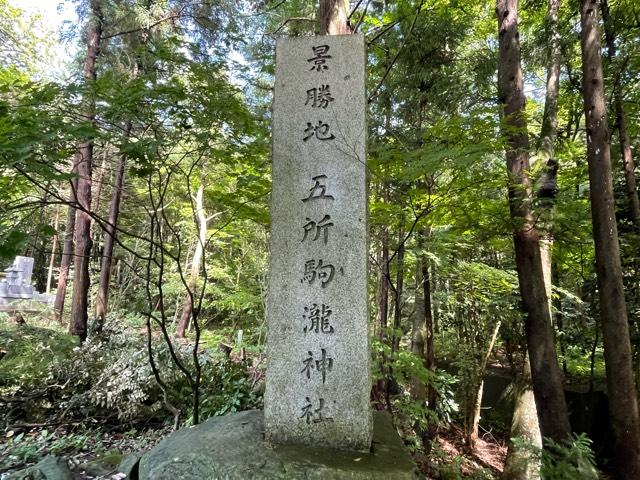 五所駒瀧神社の参拝記録(智恵子さん)