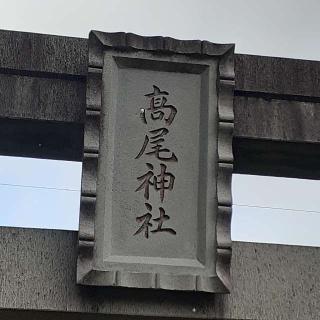 高尾神社の参拝記録(三毛猫さん)