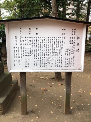 大谷場氷川神社の参拝記録(こーちんさん)