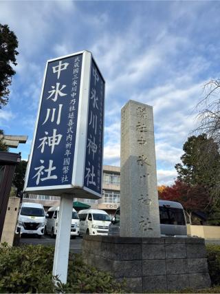中氷川神社の参拝記録(⛩️🐍🐢まめ🐢🐍⛩️さん)