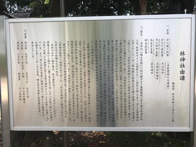 埼玉県所沢市林1-383 林神社の写真4